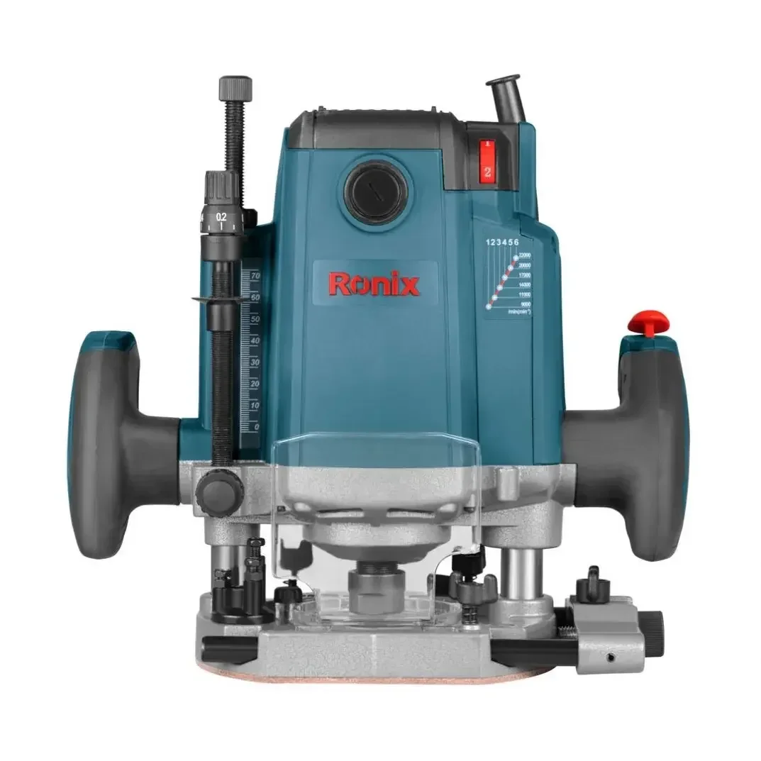 Ronix 7113 Kompaktfräser mit Trimmer, variable Geschwindigkeit, 22000 U/min, Router, Palm-Laminat-Trimmer, 2100 W, elektrischer Holzfräser