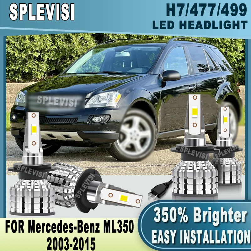

Долговечные светодиодные фары H7 477 499 с функцией plug-and-play и 3-летней гарантией для Mercedes-Benz ML350 2003-2015 годов выпуска.