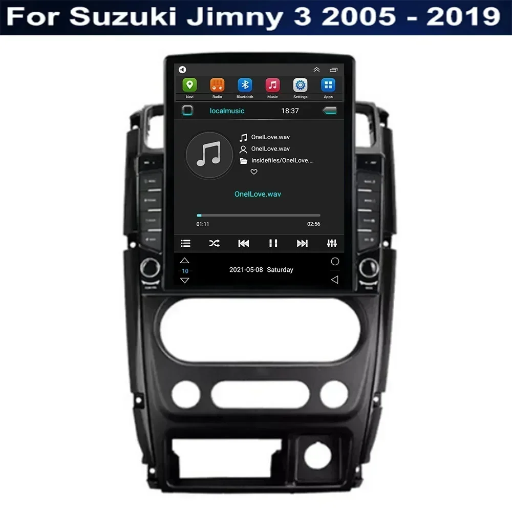 9.7" Android 13 For Suzuki Jimny 3 2005 - 2035 Tesla Type Car Radio Multimedia Video Player Navigation GPS RDS 2 Din dvd Camera