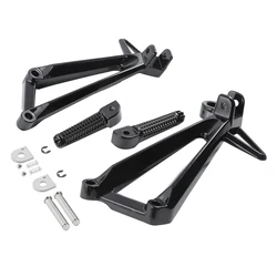 Motorcycle Aluminum Rear Passenger FootPeg Footrest Bracket Set Fit For YAMAHA YZF R3 YZF-R3 2015-2024 MT03 2020-2024