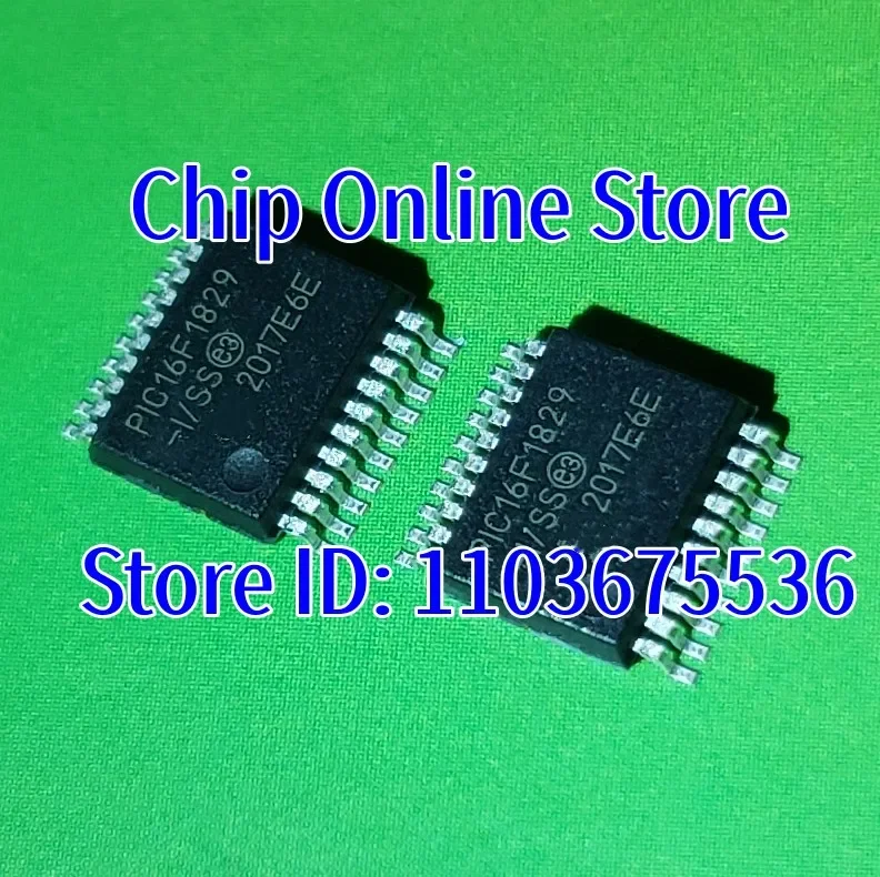 5~100pcs  PIC16F1829  PIC16F1829-I/SS  PIC16F1829T-I/SS  SSOP20  New Original  8 Bit Microcontroller MCU