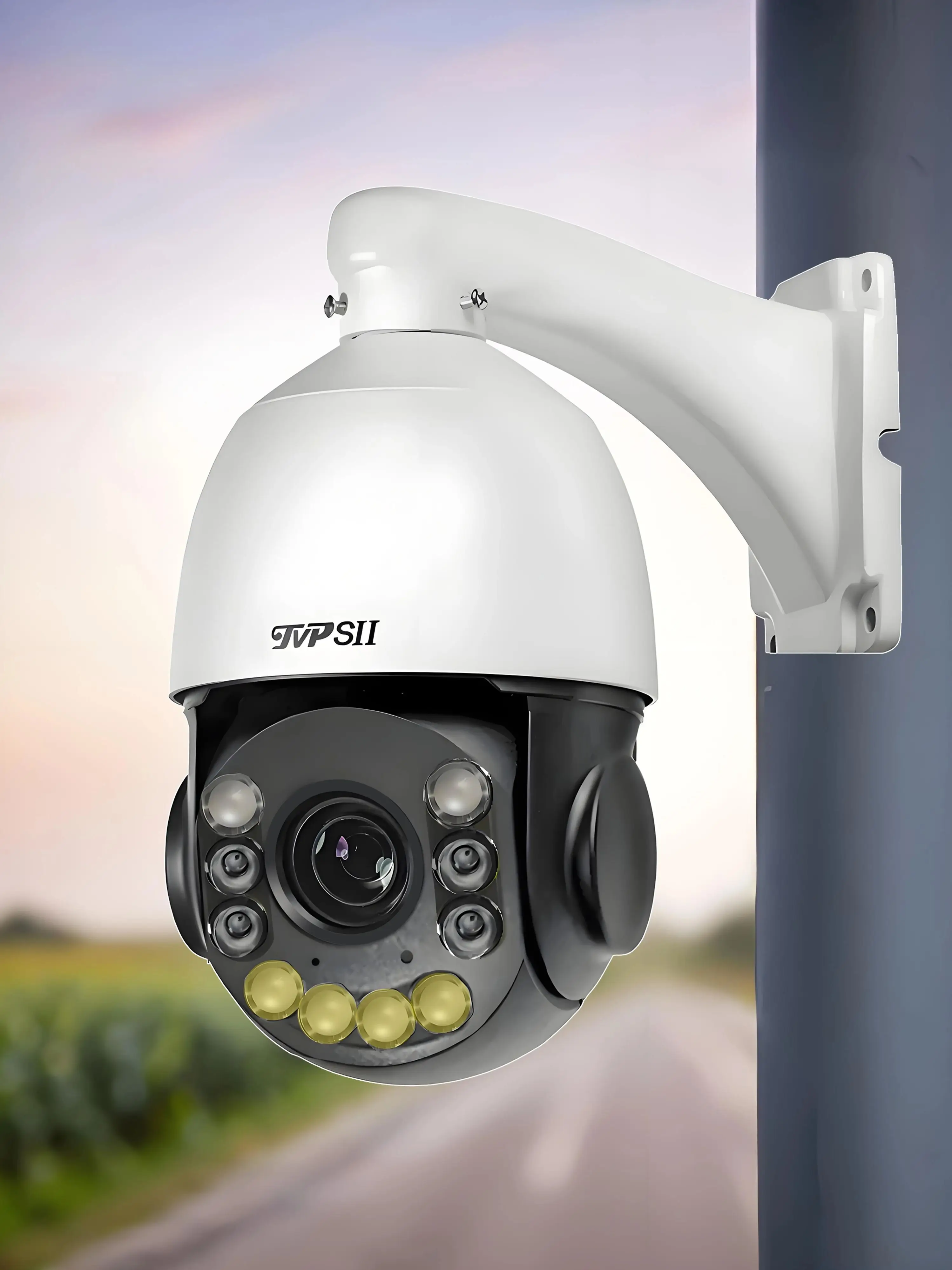 Onvif Metaallaser Infrarood Full Color Auto Tracking Cruise 8 MP 4K 54X Optiek Zoom 360 °   POE PTZ Speed Dome bewakings-IP-camera - afbeelding 2