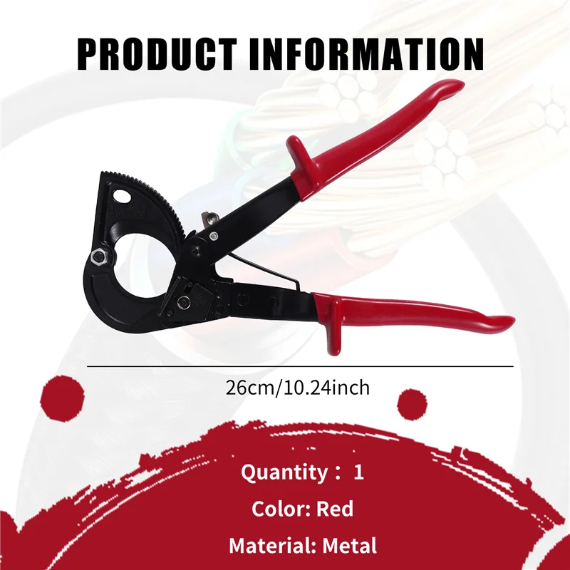 ABMO HS-325A 240Mm2 Ratcheting Ratchet Cable Cutter Germany Design Wire Cutter