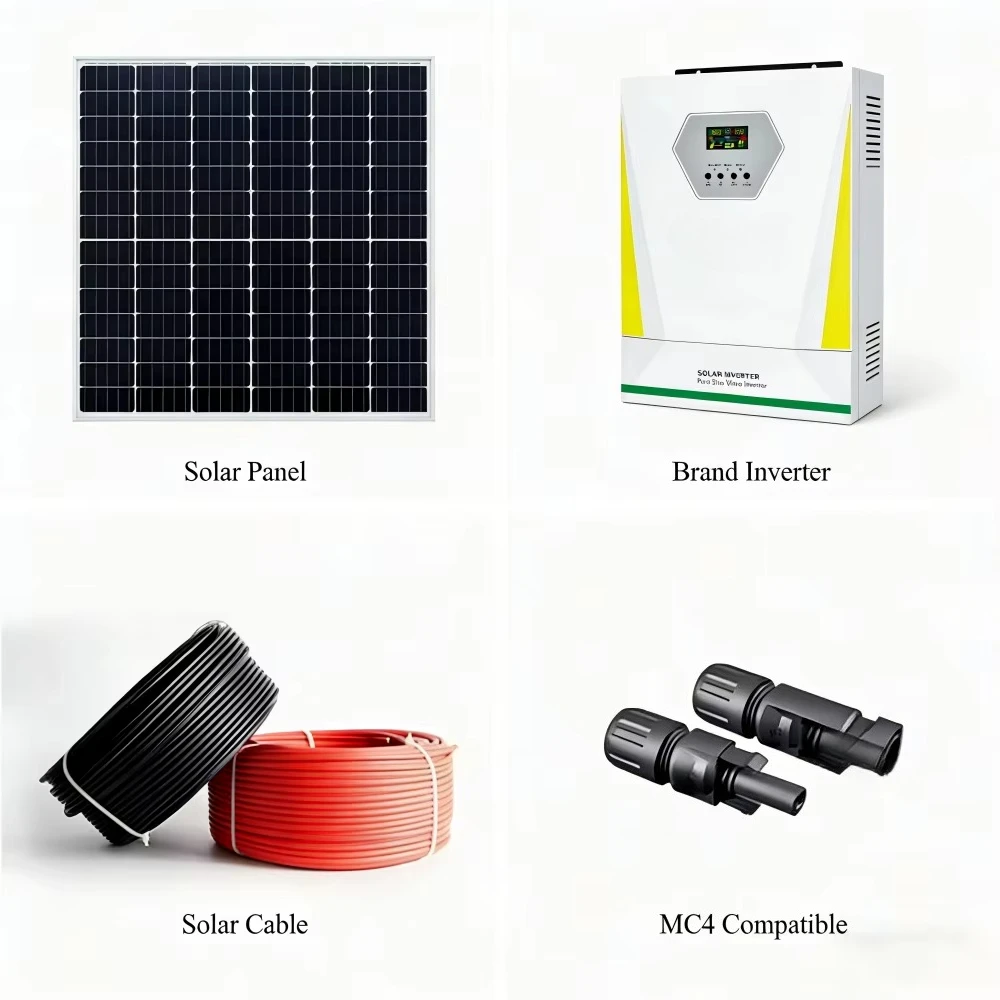 5kW 10kW Solar Panel System Off-Grid Solar Power System/Home Solar Panel Kit 3000W 5000W 10KW Energy Battery for Home