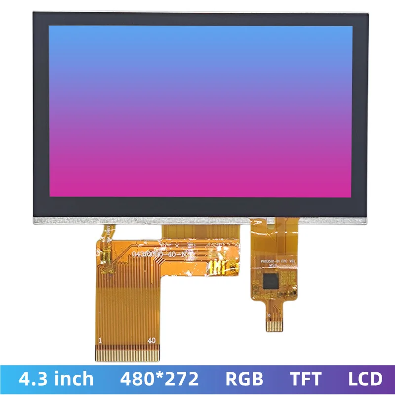 4,3-дюймовый TFT IPS ЖК-дисплей с разрешением 480*272, интерфейс RGB, емкостный сенсорный ЖК-экран