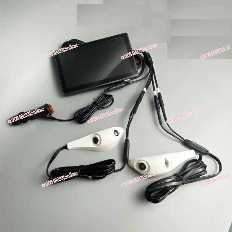 7 inch dolphin binocular front and rear integrated dual lens car electronic rearview mirror AHD high definition 1080P