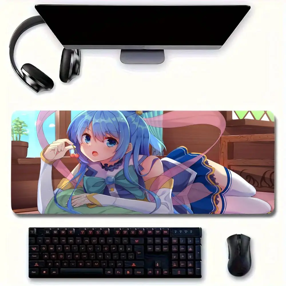 Anime A-Aqua k-konosuba Mouse Pad Large Mouse pad for home office Waterproof desk pad Computer Mouse pad gaming Mouse pad