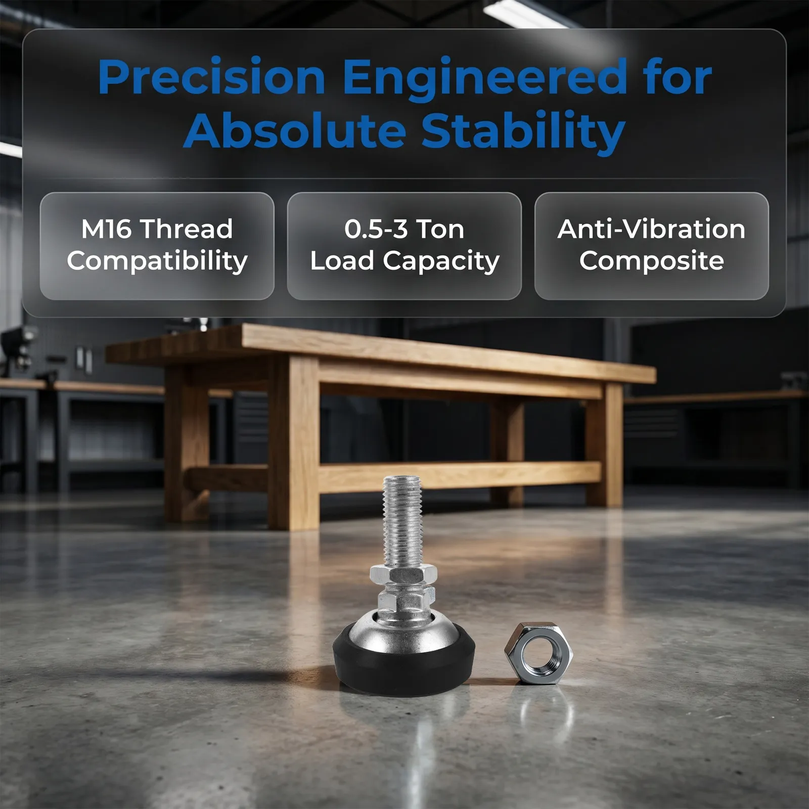 Weighing Scale Base Pads Anti-Skid Digital Floor Scale Support Pads 0.5-3 Ton Electronic Weighing Machines Leveling Screw Legs