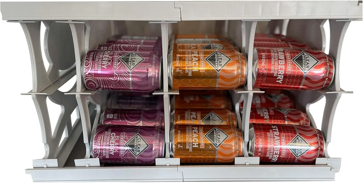 2 Pa Can Organizer, Pantry Storage Ra, Canned Food And Goods, 40 Cans