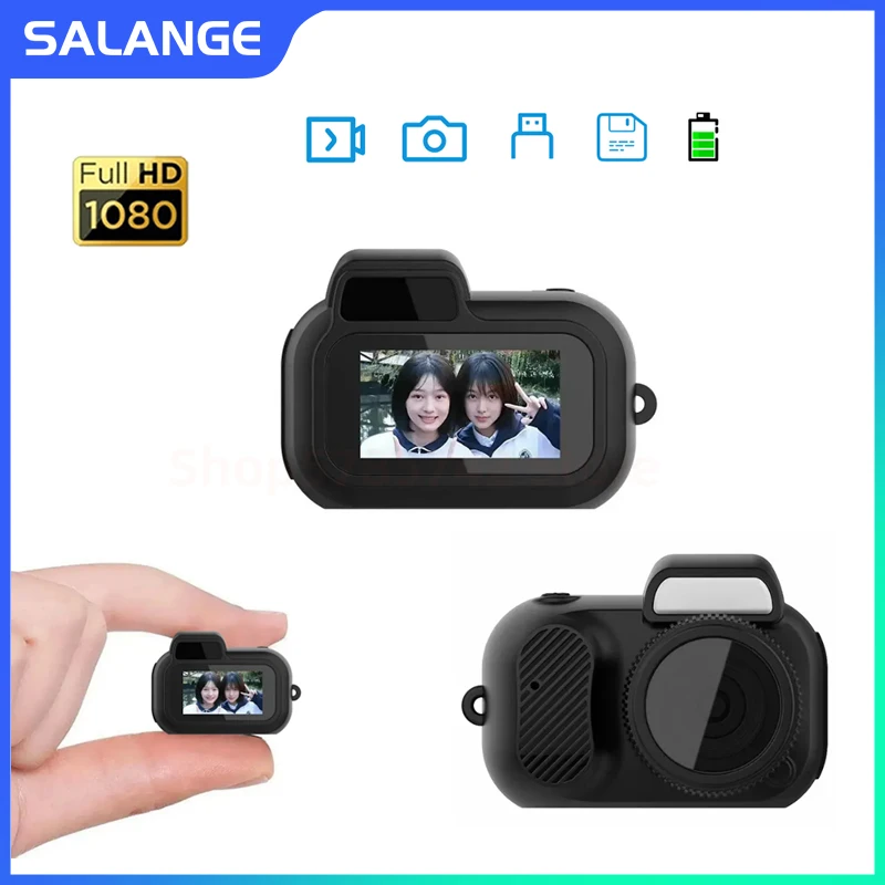 Salange Y3000 Mini Camera With Screen Indoor Home Outdoor Sport HD 1080p Portable Small Camcorder Video Recorder Support TF Card