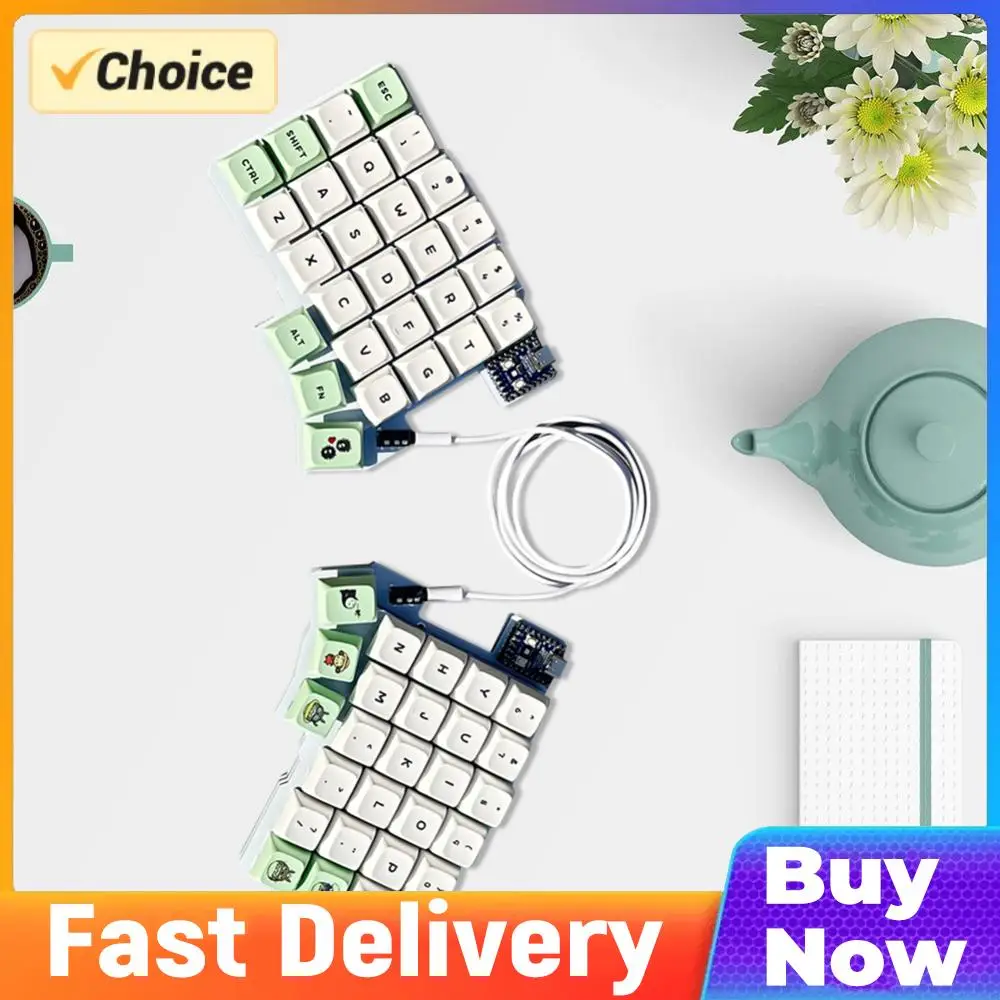 

Split Keyboard Wired Gaming Keyboard Hot Swap Left Right Hand Keyboard Split-layout Keyboard Customized PC Gamer Accessories