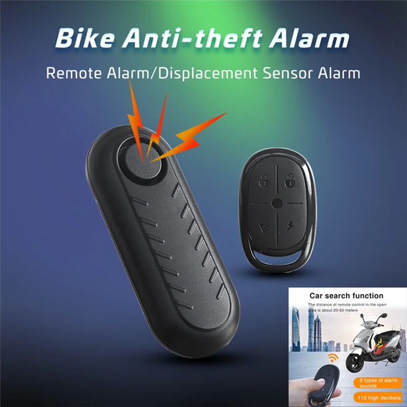 BNVN-Bicycle Alarm Anti-Theft Vibration Sensor Electric Scooter Bike Security Protection Anti Theft Alarms