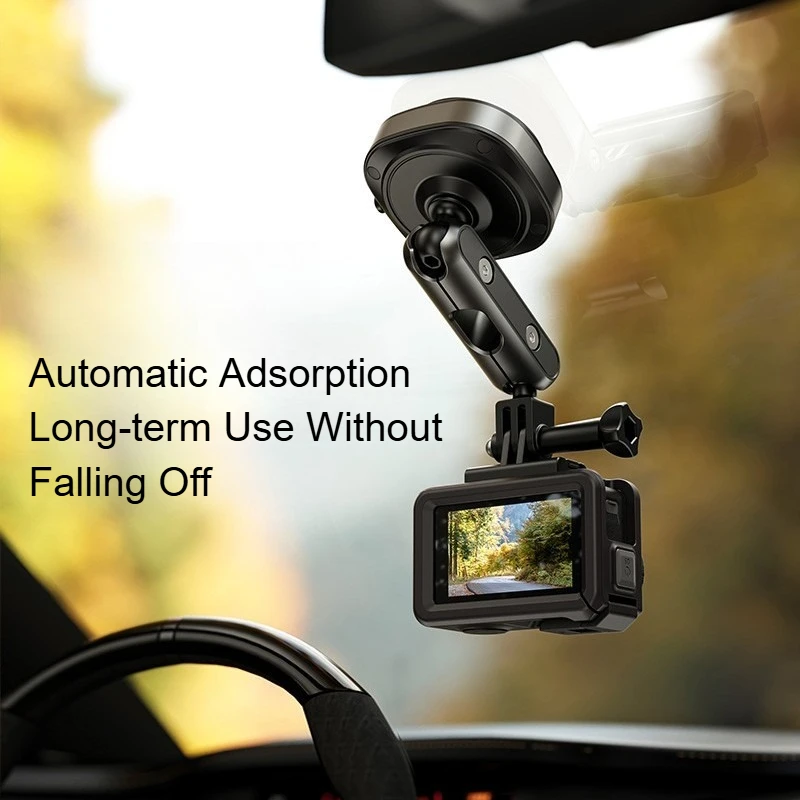 

Electric Vacuum Adsorption Car Action Camera Holder Aluminum Alloy Car Mount for DJI Action 5 Pro/4 GoPro13/12 Insta360 Ace Pro