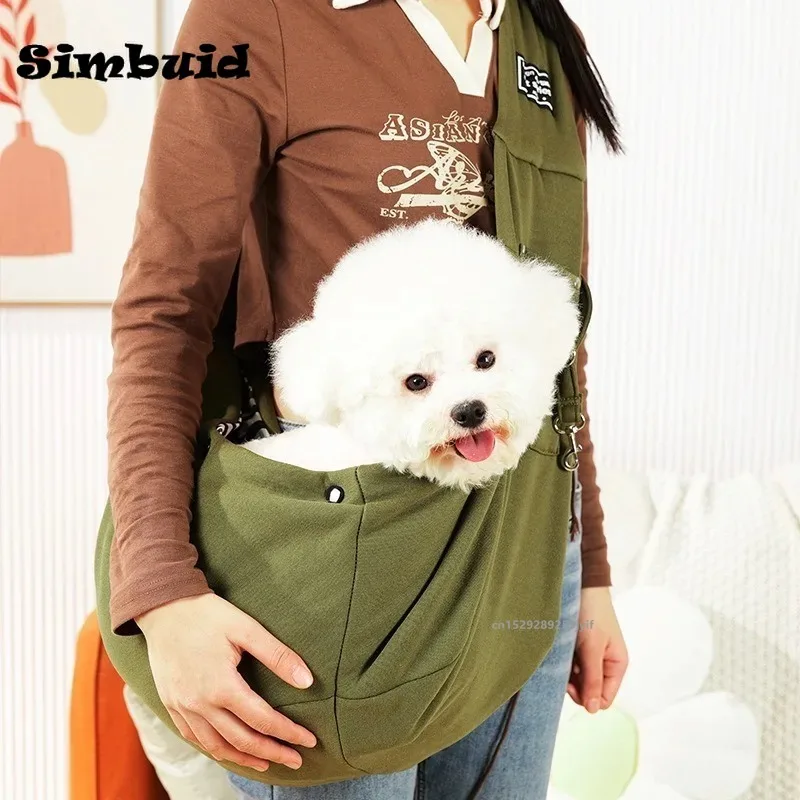 Comfortable Dog Bag Pet Out Crossbody Shoulder Bag Outdoor Travel Portable Cat Puppy Sling Bag Tote Pet Carrying Supplies