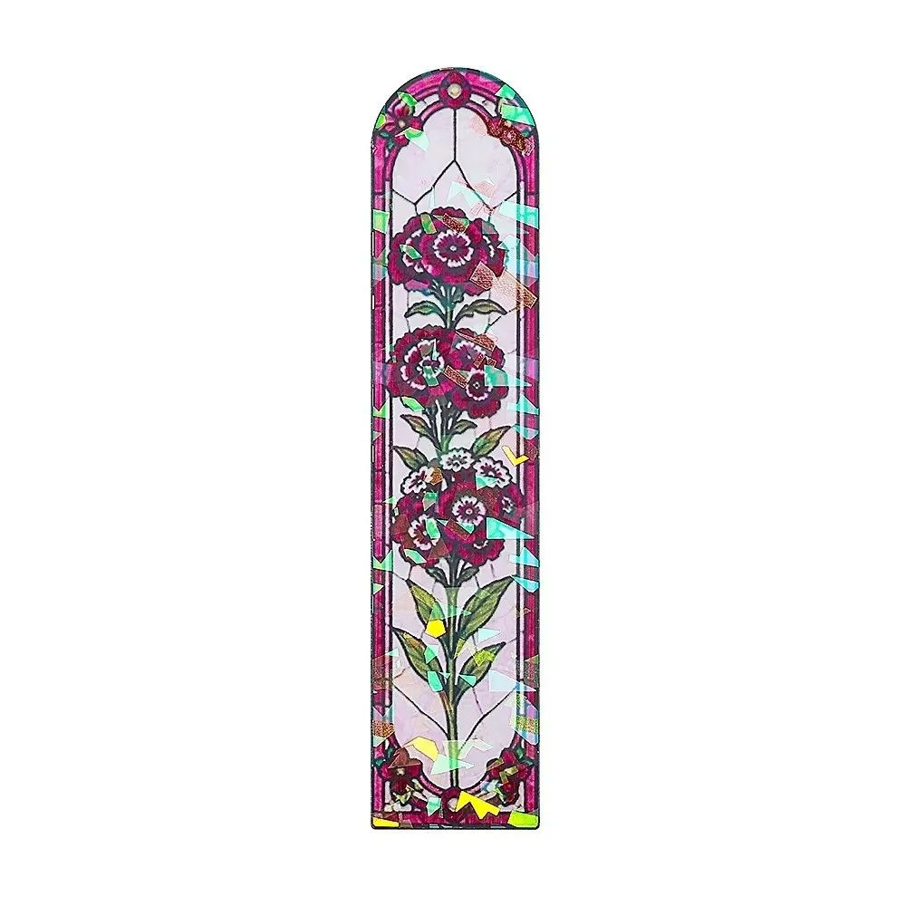 New European Style Acrylic Bookmark Color Window Transparent Laser Bookmark Light Luxury Dazzling Reading Mark For Students