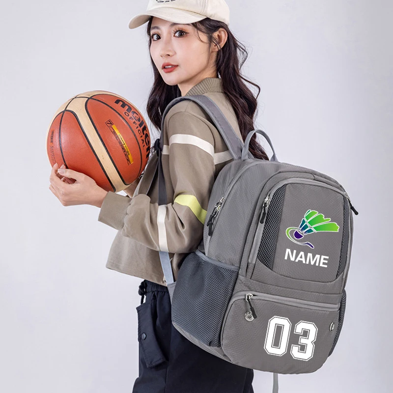Custom Sports Basketball Bag Backpack Football Training Backpack Logo Volleyball Storage Bag Team Match Printed Logo Number