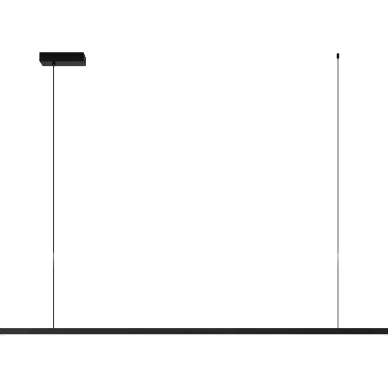 Minimalist restaurant chandelier modern simple and atmospheric Nordic designer long strip office dining table bar lamp