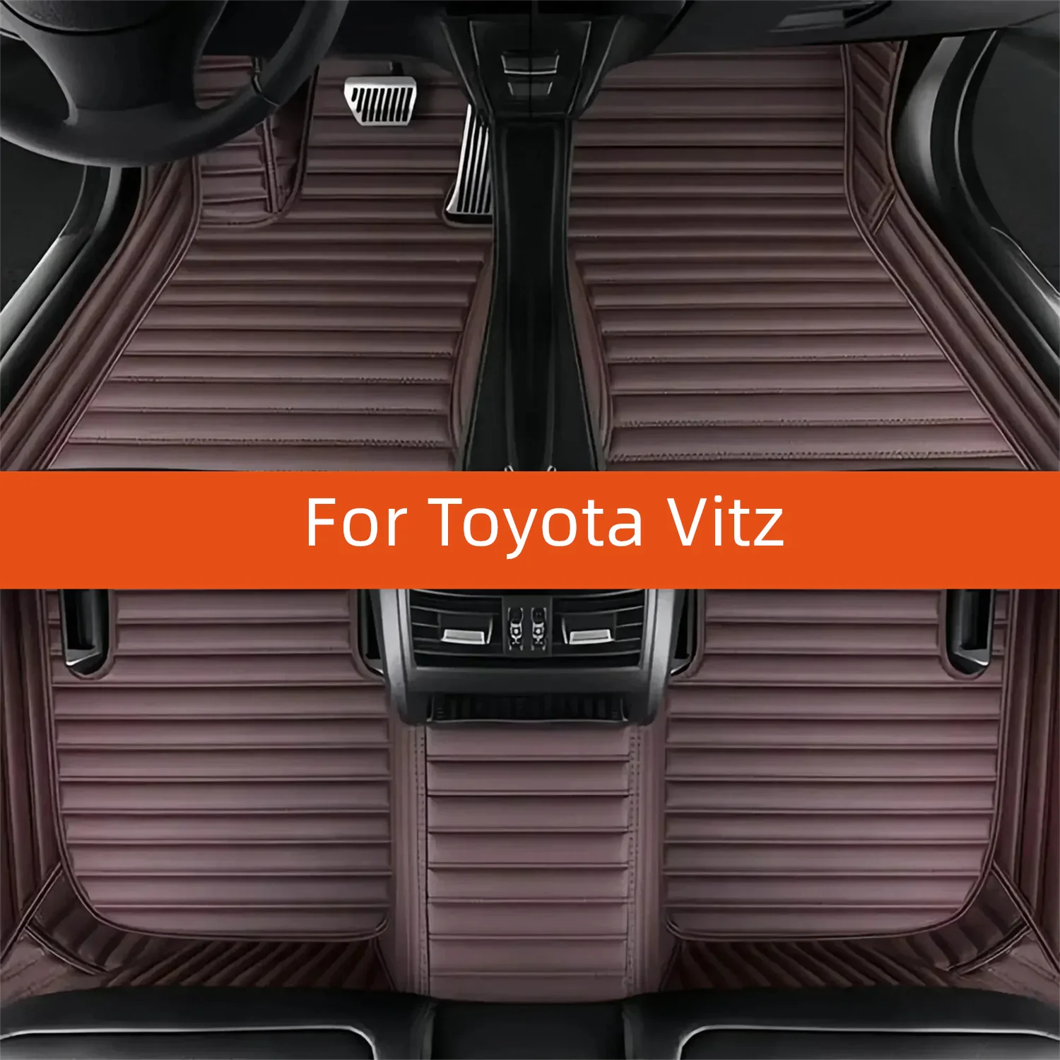 

Custom Leather Car Floor Mat For Toyota Vitz 2023 2024 2025 2026 2027 Car Mat Interior Accessories