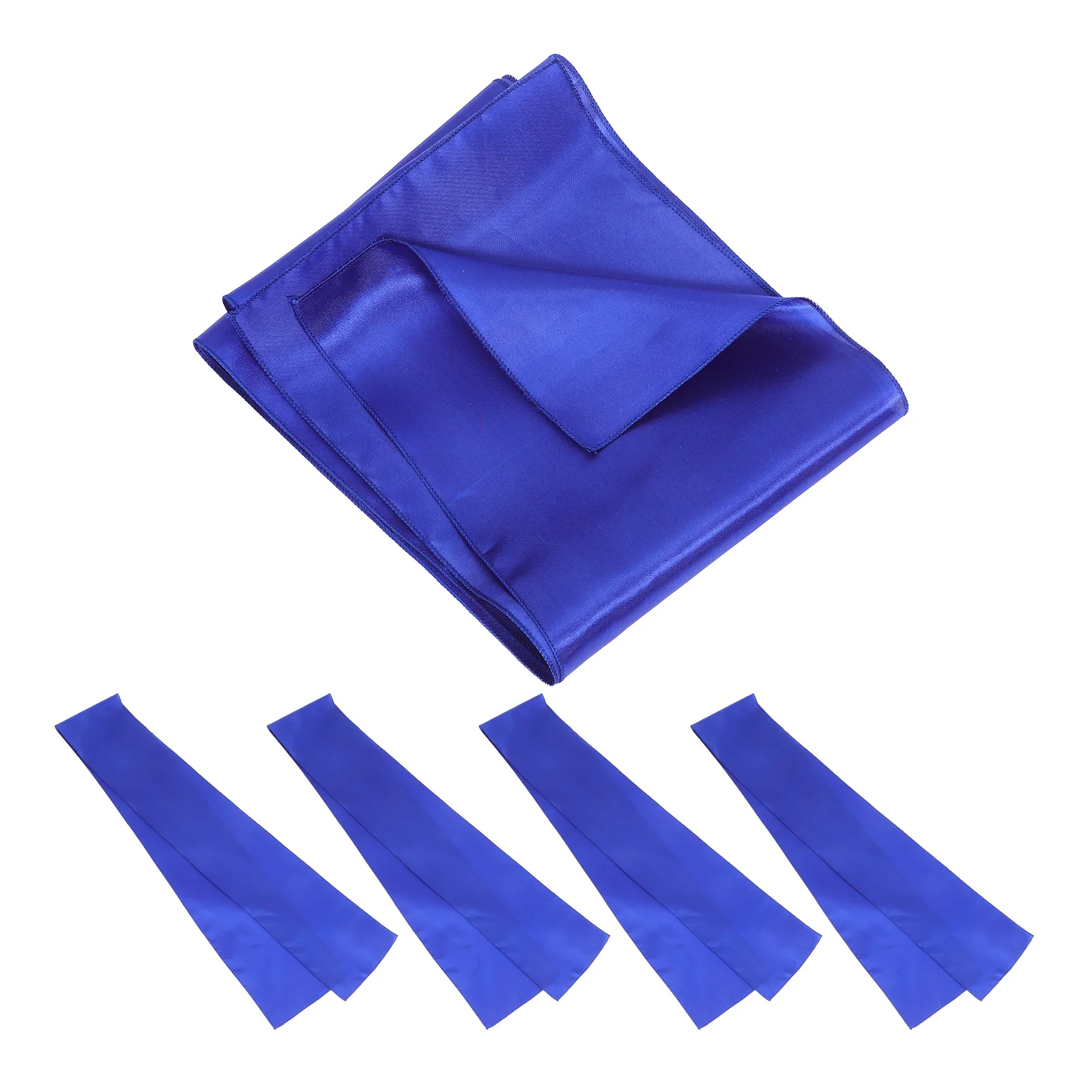 

5Pcs Silk Table Runner Exquisite Decor for Holiday Dining Buffet Coffee Tables Multi- Decor Table Runners