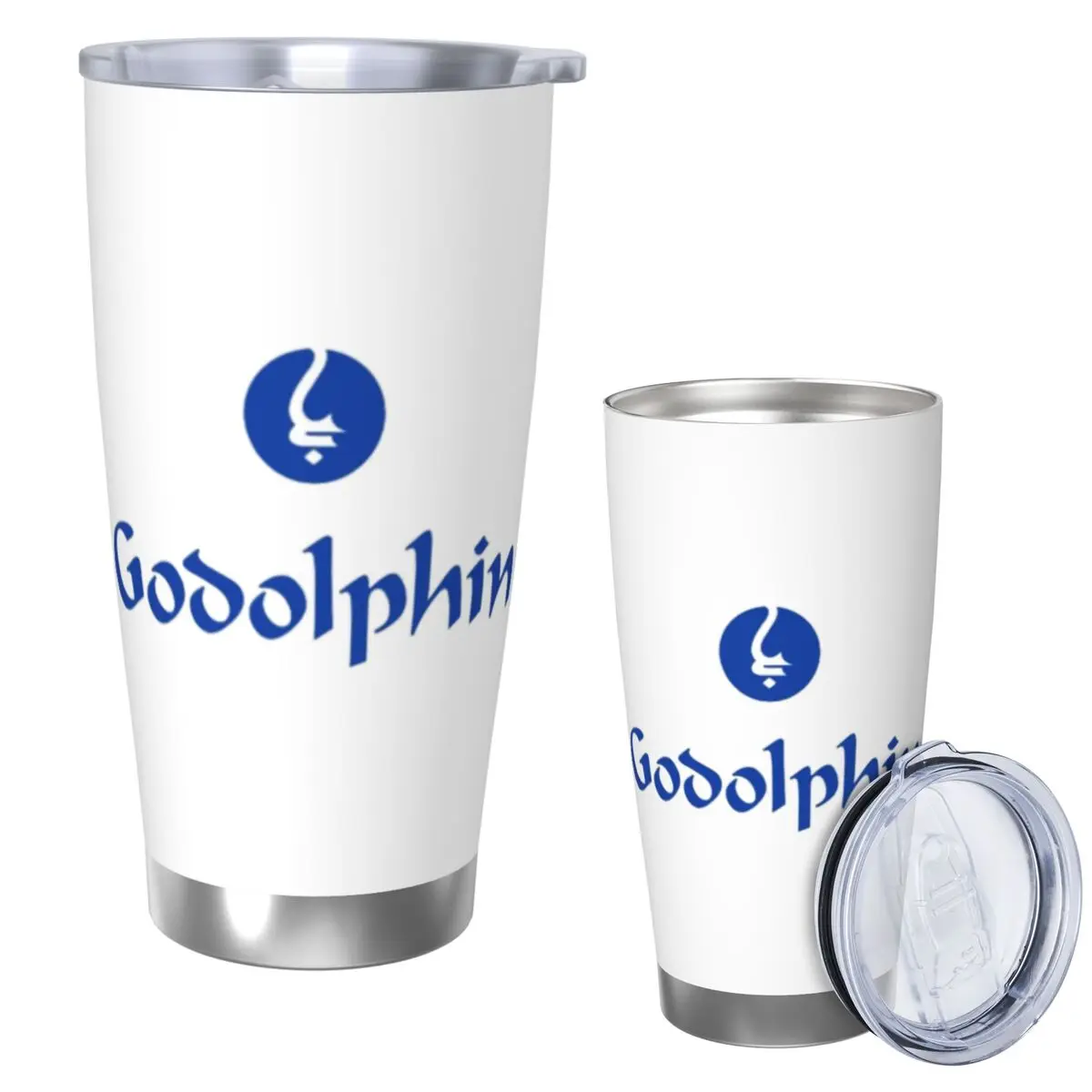 

Godolphin Racing Стакан из нержавеющей стали, кружки с вакуумной изоляцией, термохолодные чашки, соломинки с крышкой, 20 унций
