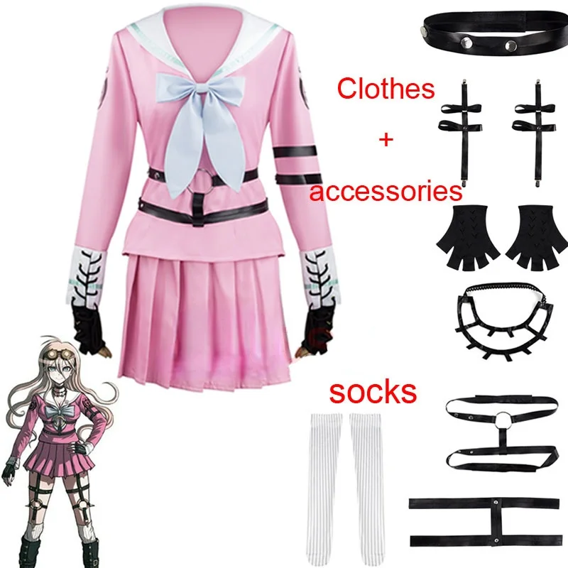 

Danganronpa Miu Iruma Cosplay Costume Halloween Carnival Funny Women's Short Skirt Clothing