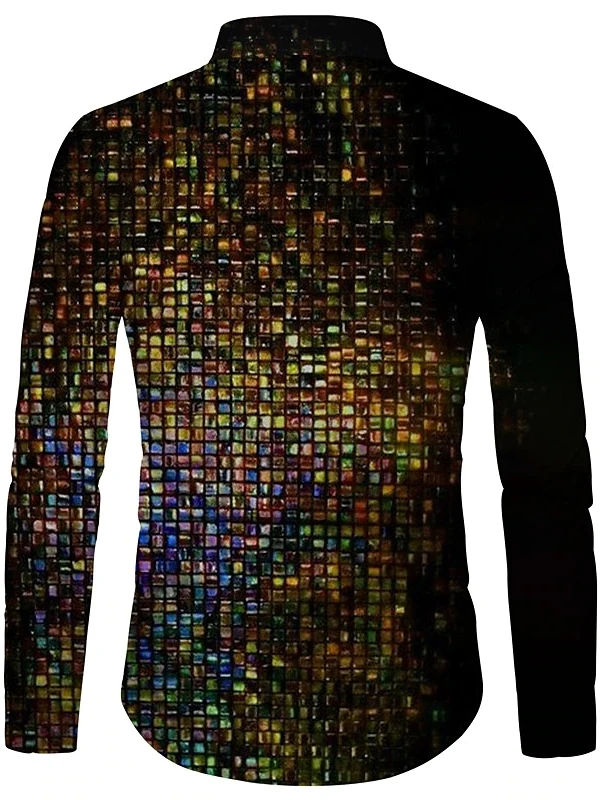 

Повседневная длинная све с принтом irt, мужская мода, полиэфирное волокно, adient, узор на пуговицах, осенняя одежда, молодежная одежда