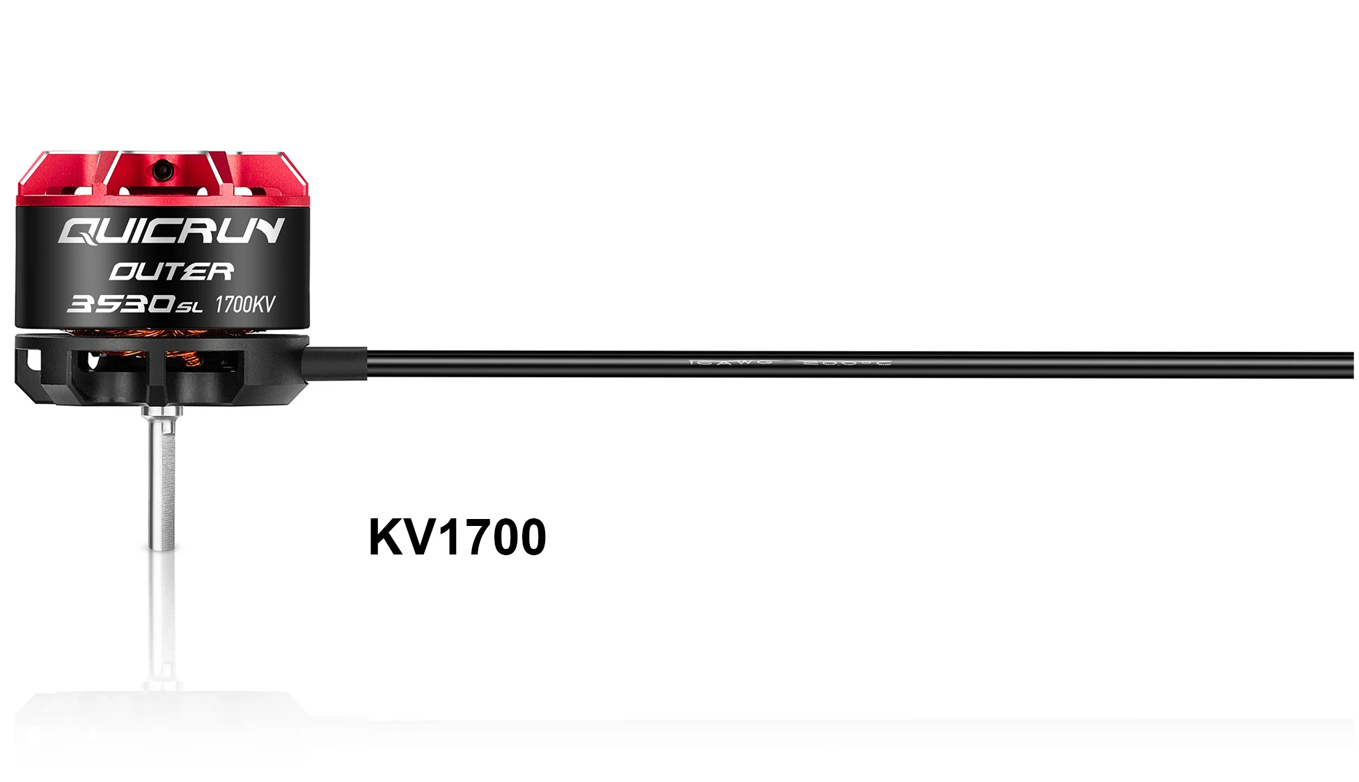 Hobbywing Quicrun WP 10BL80 2-4S 80A waterdichte ESC en buitenste 3530SL 1700KV/2200KV motor