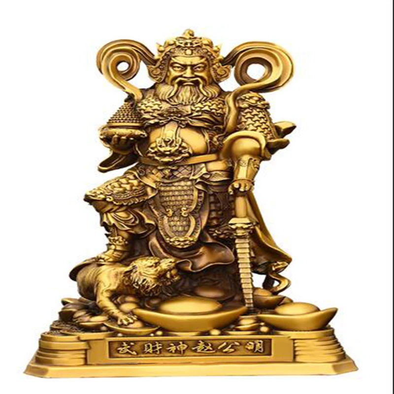 

Bronze Zhao Gong, Ming Wu, God of Wealth, God of Wealth, Riding Tiger, God of Wealth Statue, Home Decoration