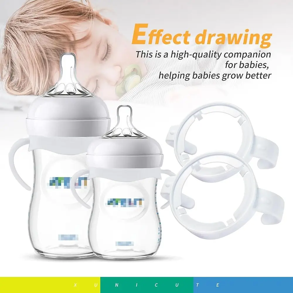 Easy Grip Baby Bottle Handles Universal Durable Baby Bottle Holder Safe Baby Feeding Bottle Accessories for Philips Avent