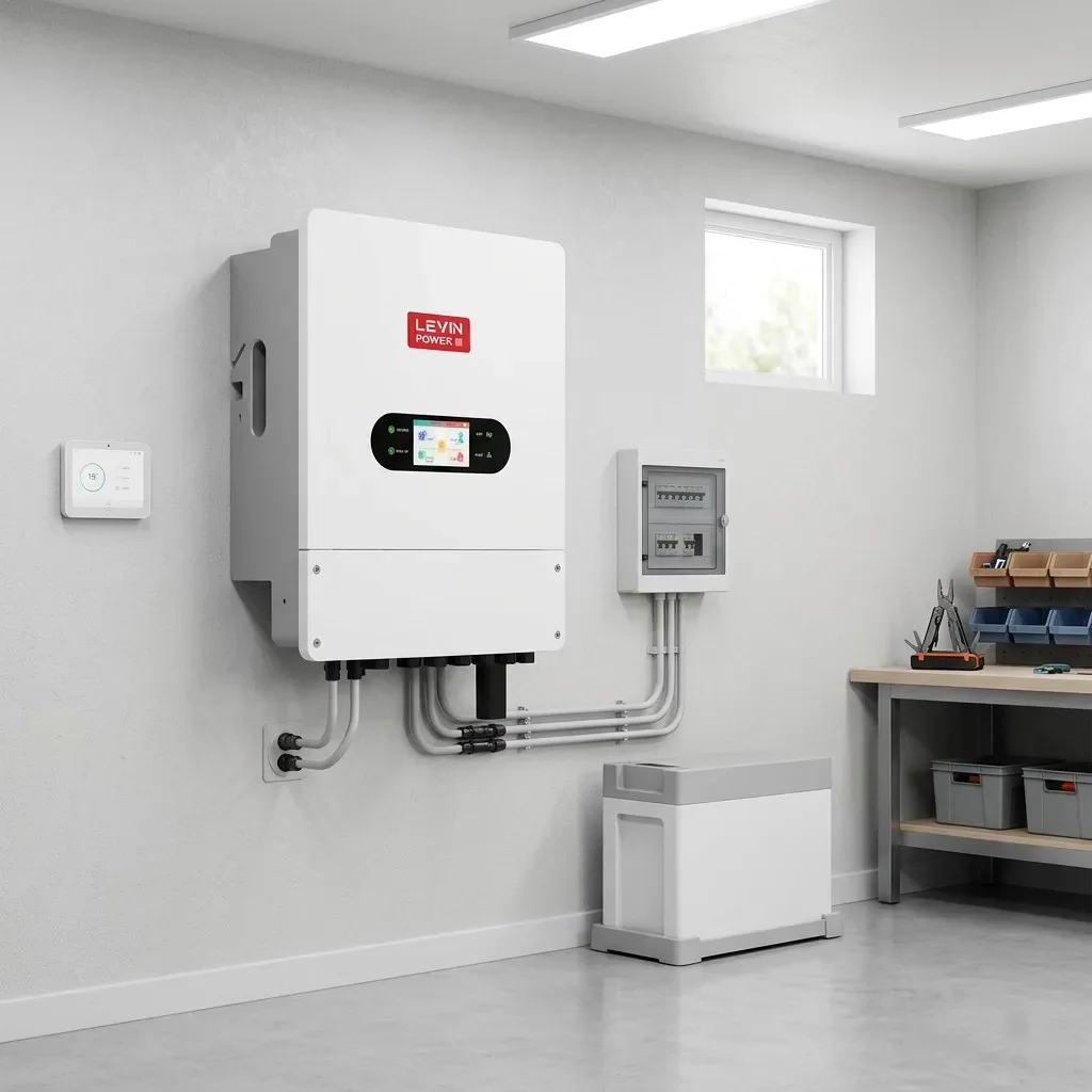Levin Power European Union standard IP66 waterproof single-phase 8kW 98% efficiency household energy storage hybrid solar invert