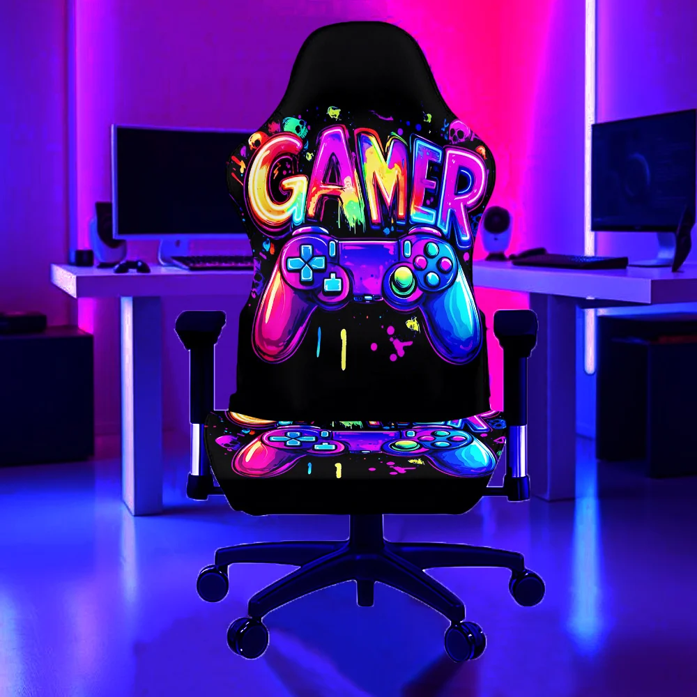 Gamer-Controller Leuchtender Gaming-Stuhlbezug UV-Leuchtender Computerstuhlbezug für Büro- und Gaming-Stühle Dekoration