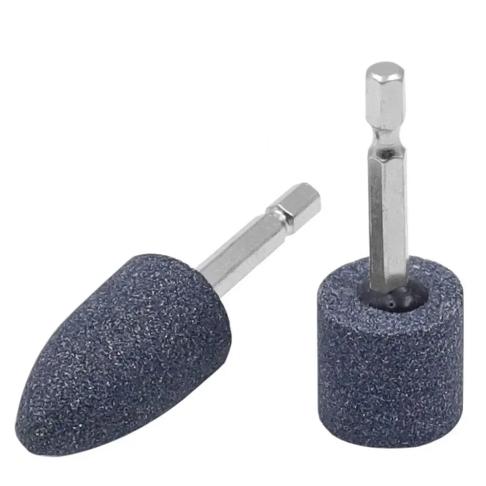 1PC Grinding Head Hexagonal Shank Grinding Wheel Sharpening Head Portable Grinding Drill Tool CorundumCone For Metal Machinery