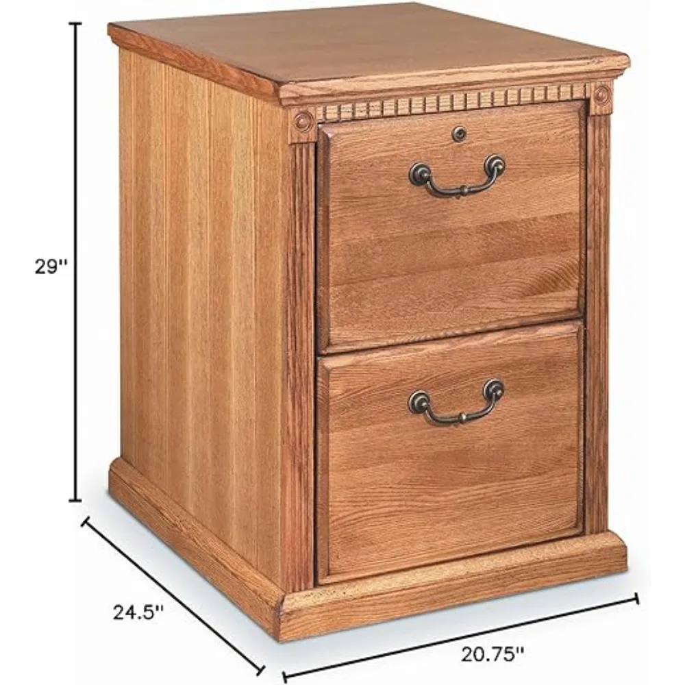 Huntington Oxford 2 Drawer File Cabinet, Wheat - Fully Assembled