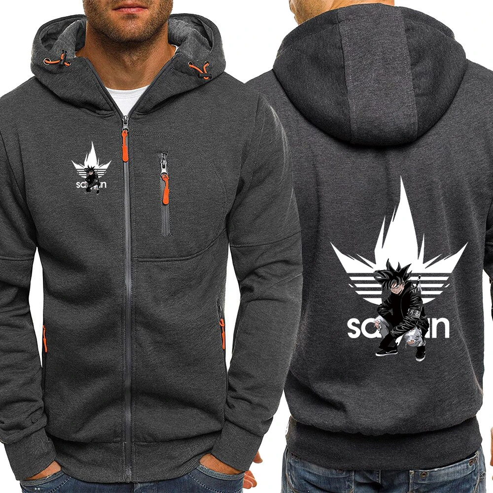 2026 Men's Goku Sweatshirt Hooded Coat Spring And Autumn Dragon Ball Logo print Premium Fabric Best Seller Skin-friendly Hoodies view 2