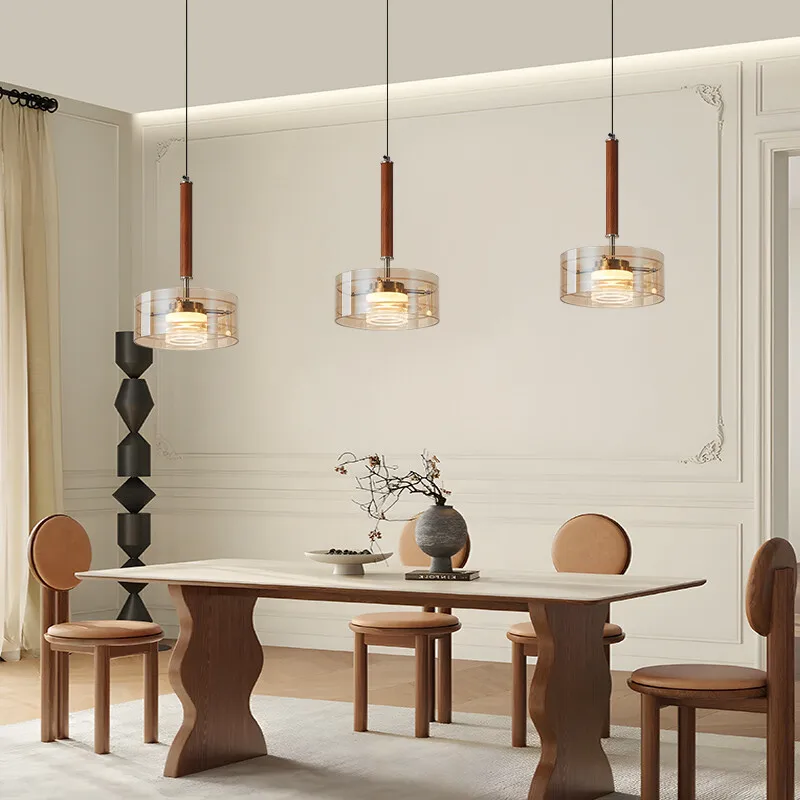 

Modern Minimalist Glass LED Pendant Lights for Living Bedroom Food Tables Cafe Pendant Lamp Home Decor Hanging Light Fixture