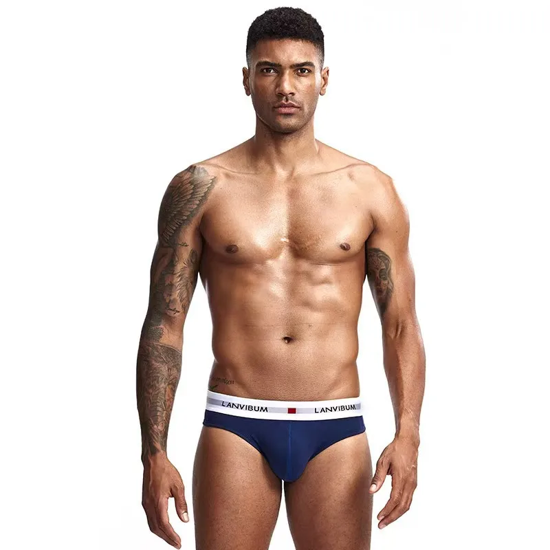 Men's briefs briefs Men's sensible pouch sports wicking sweat breathable mid-waist shorts
