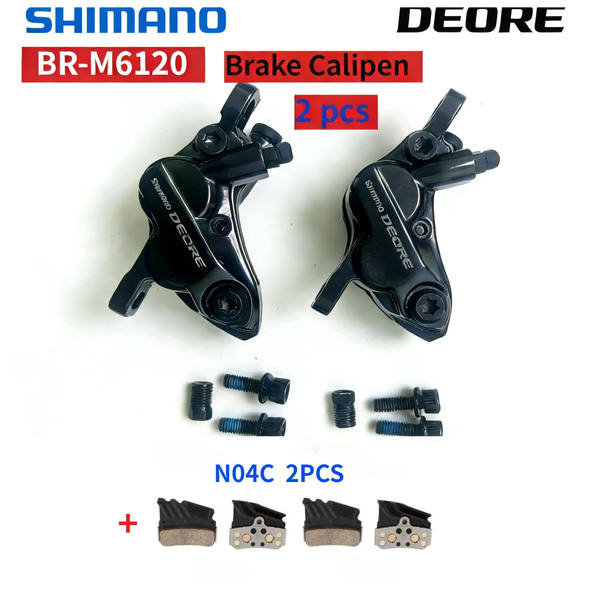 

Гидравлический дисковый тормоз Shimano DEORE M6120 для горных велосипедов, 4-поршневой, с тормозными колодками D03S (смола), D02S (металл), HD N03A (металл), HD N04C (оригинал)