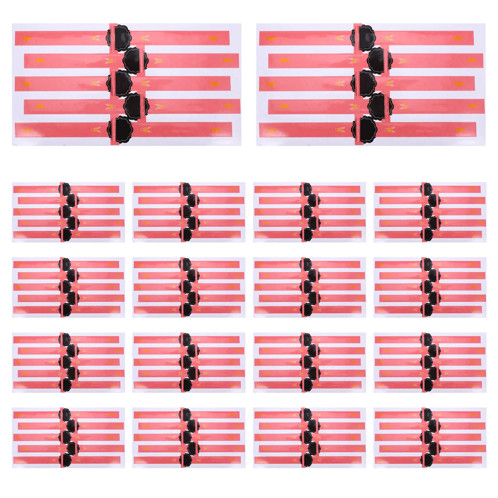 

100Pcs Waterproof Notepad Stickers Self Adhesive Decorative Labels for Gift Bag Sealing Bakery Packaging Decals