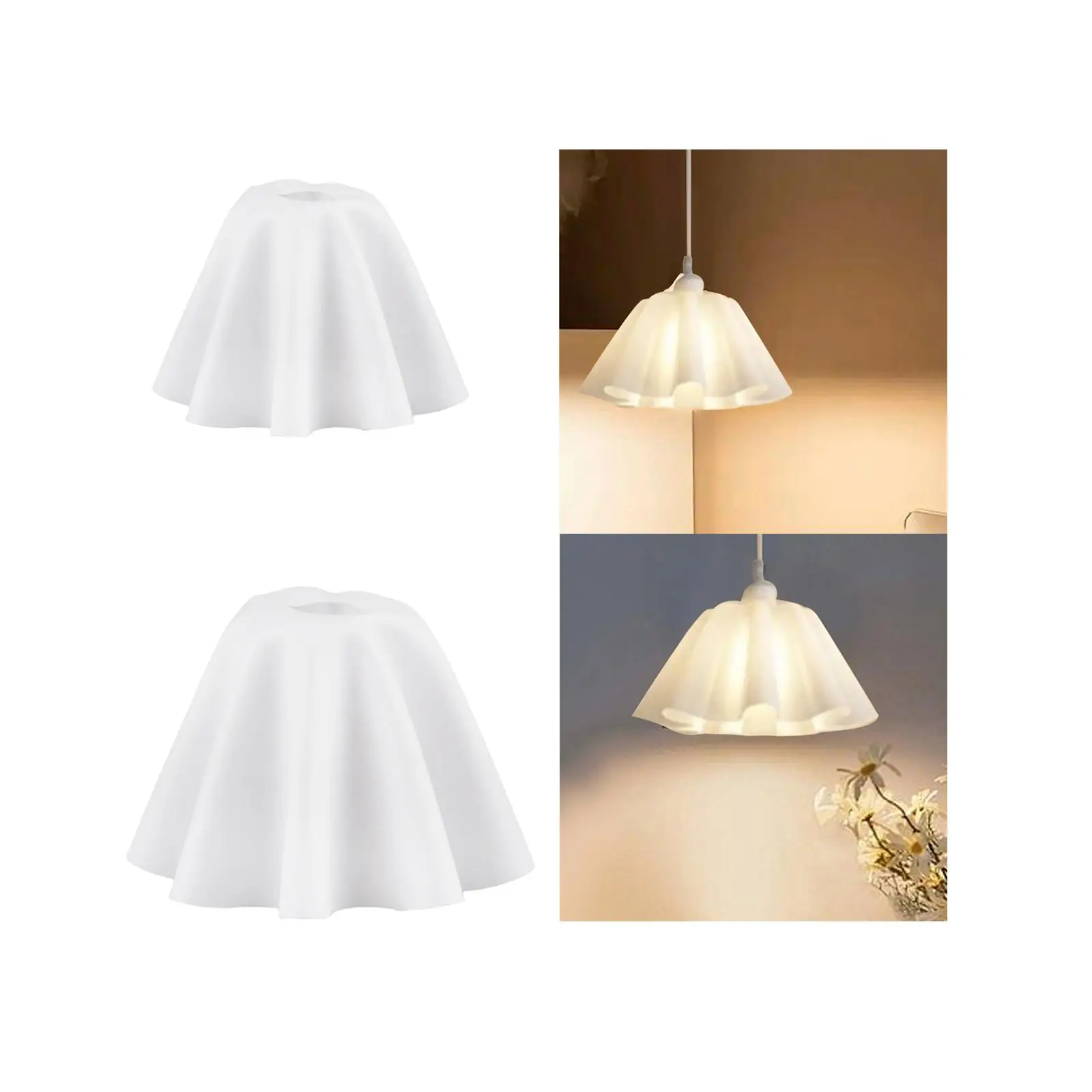 Klosz PVC Klosz oświetlenia fali do lampki nocnej w salonie Lampa stołowa