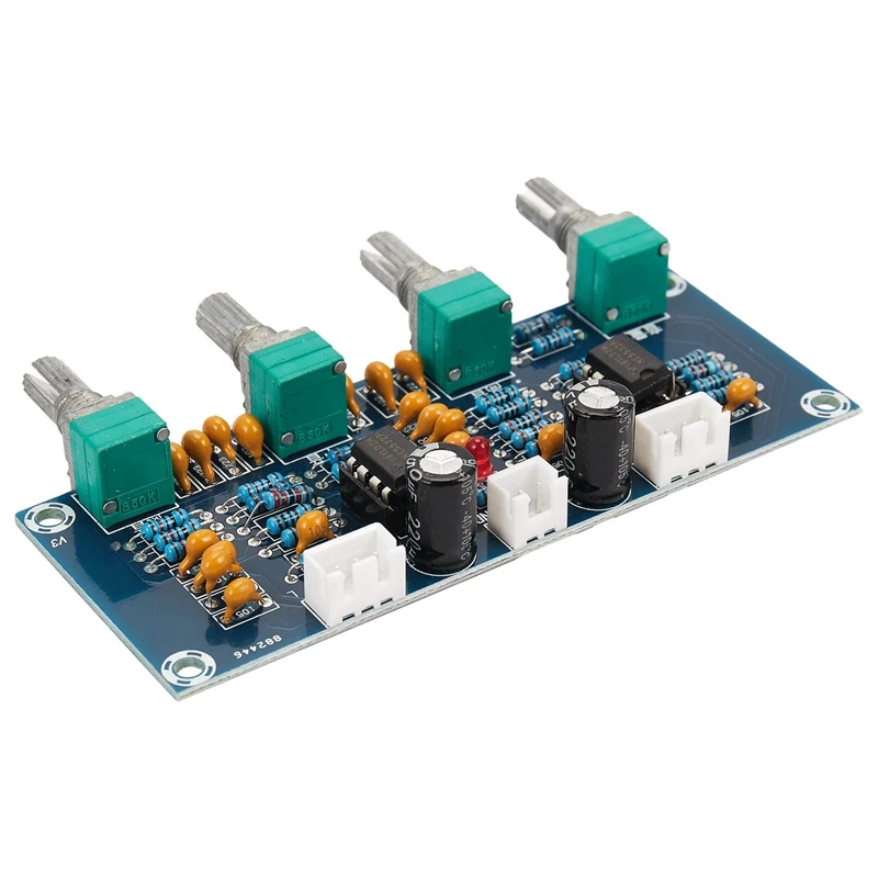 B63B-NE5532 Tone Board Preamp Pre-Amp Treble Bass Volume Adjustment Pre-Amplifier Tone Controller สําหรับเครื่องขยายเสียง