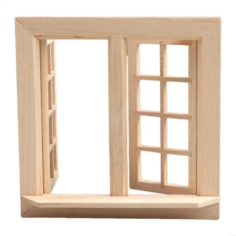 

76HF Miniature Houses Window Accessory 16 Panel Craft for 1 12 Dollhouses