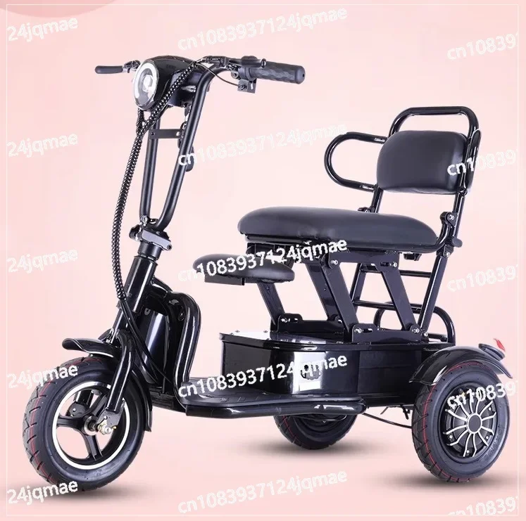 Long Range Smart Small Dual Motor Cheap Mini Adult Trike 3 Wheel Electric Cargo Tricycle Scooter