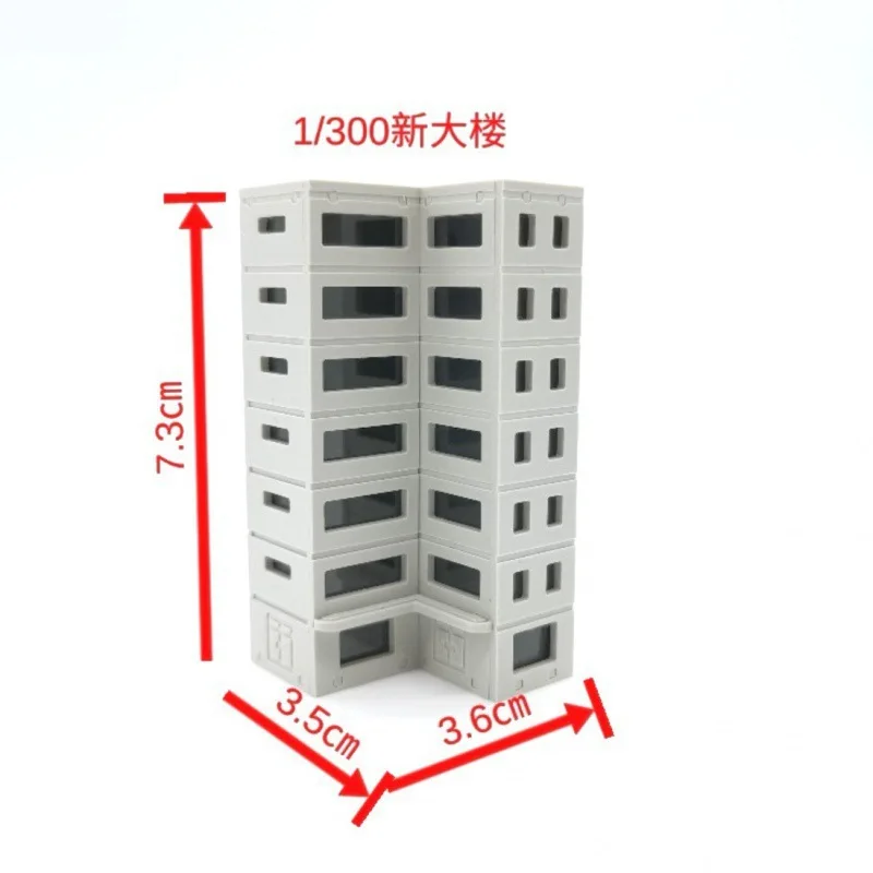 Gebäudemodellbausatz im Maßstab 1:300 – Miniatur-Stadtstraßenhaus für die Dekoration der Ultraman-Szenenmontage