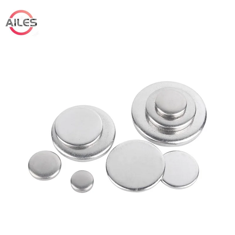 

304 Stainless Steel Solid Round Plate Blind Washers Gaskets Shim Flat Disk Pad M6 M7 M8 M9 M10 M11 M12 M13 M14 1mm to 3mm Thick