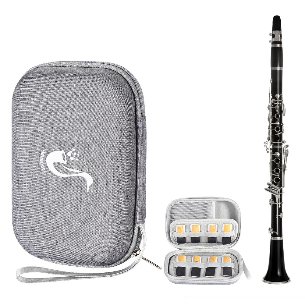 

Водонепроницаемый футляр для тростей с сетчатым карманом, коробка для хранения тростей для альт-саксофона, саксофона и кларнета