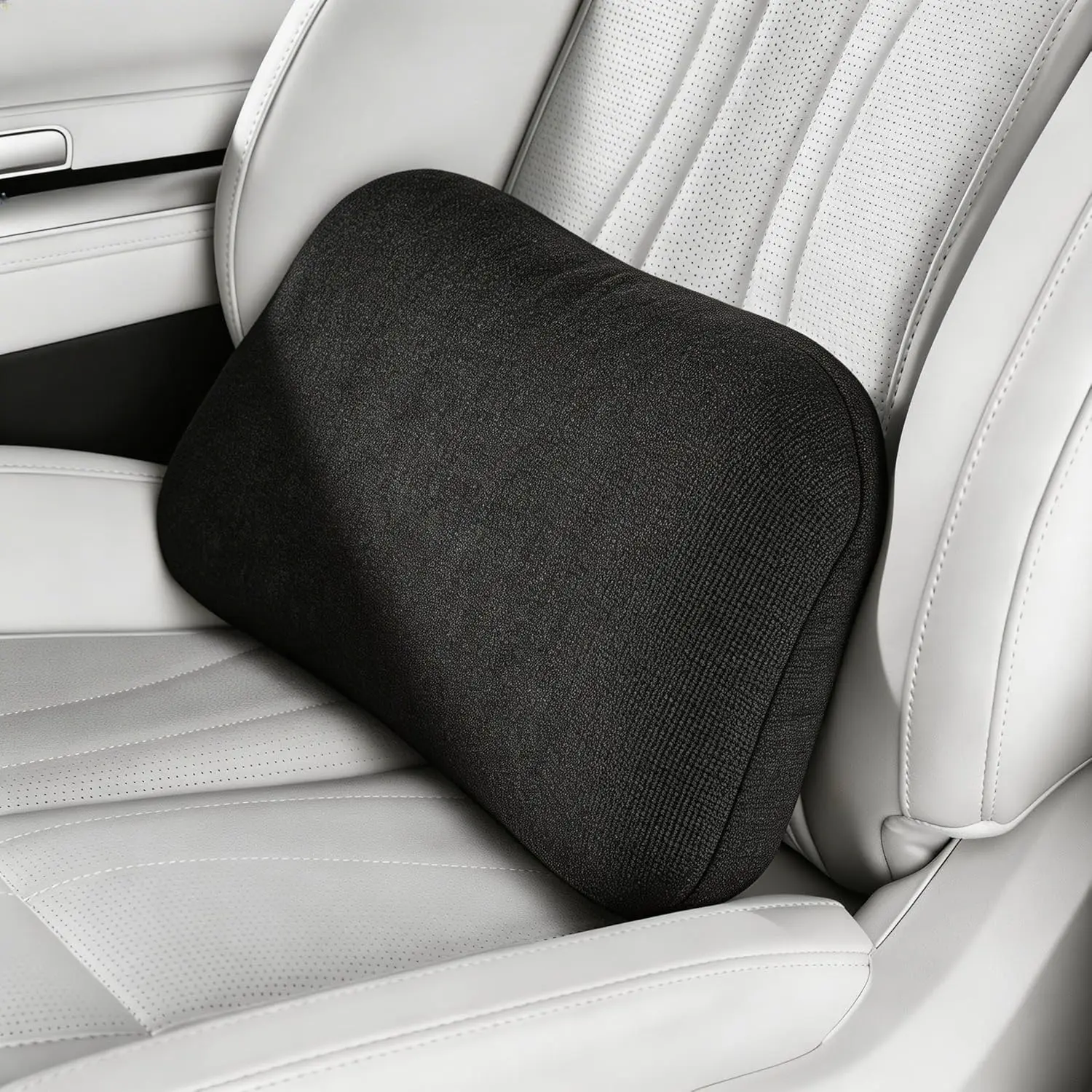 

Lumbar Support Pillow for Car & Office Chair - Memory Foam Back Cushion for Lower Back Pain Relief