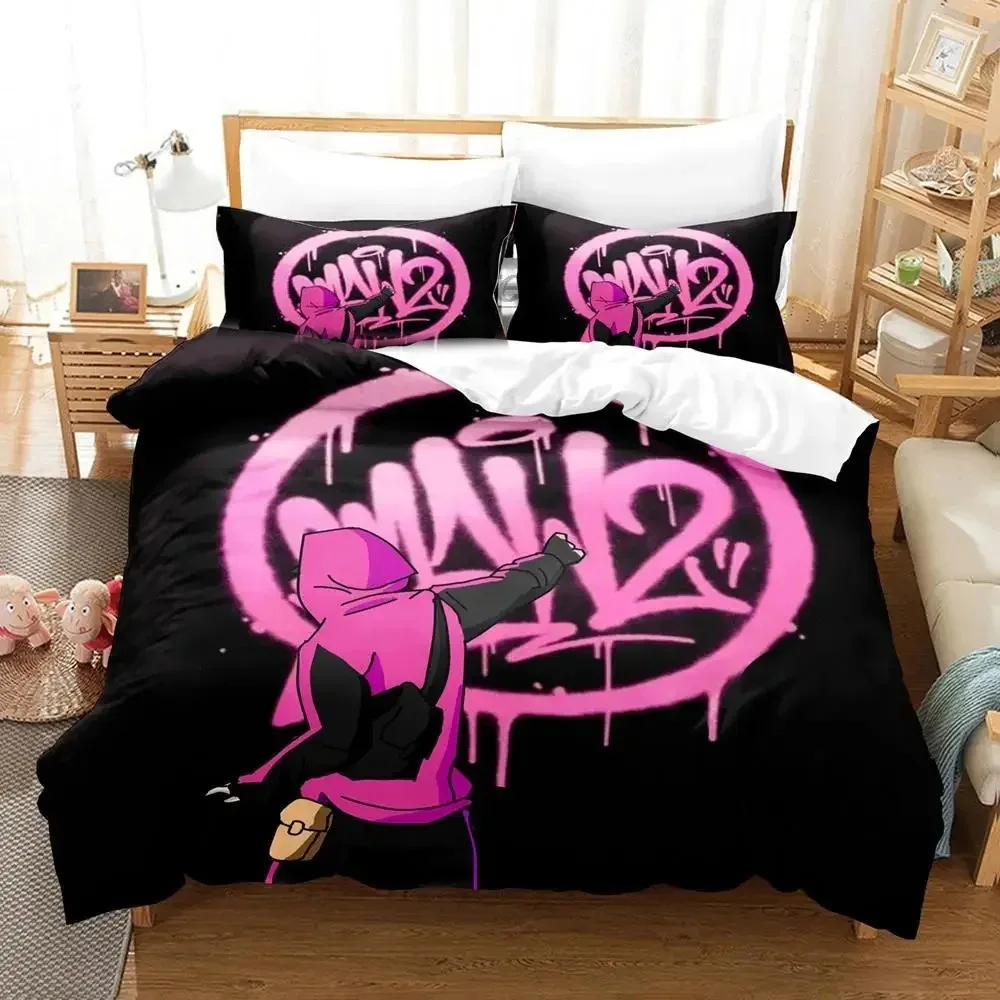 DJ Hip Hop Lit Killah Bedding Set Boys Girls Twin Queen Size Duvet Cover Pillowcase Bed Kids Adult Fashion Home Textileextile