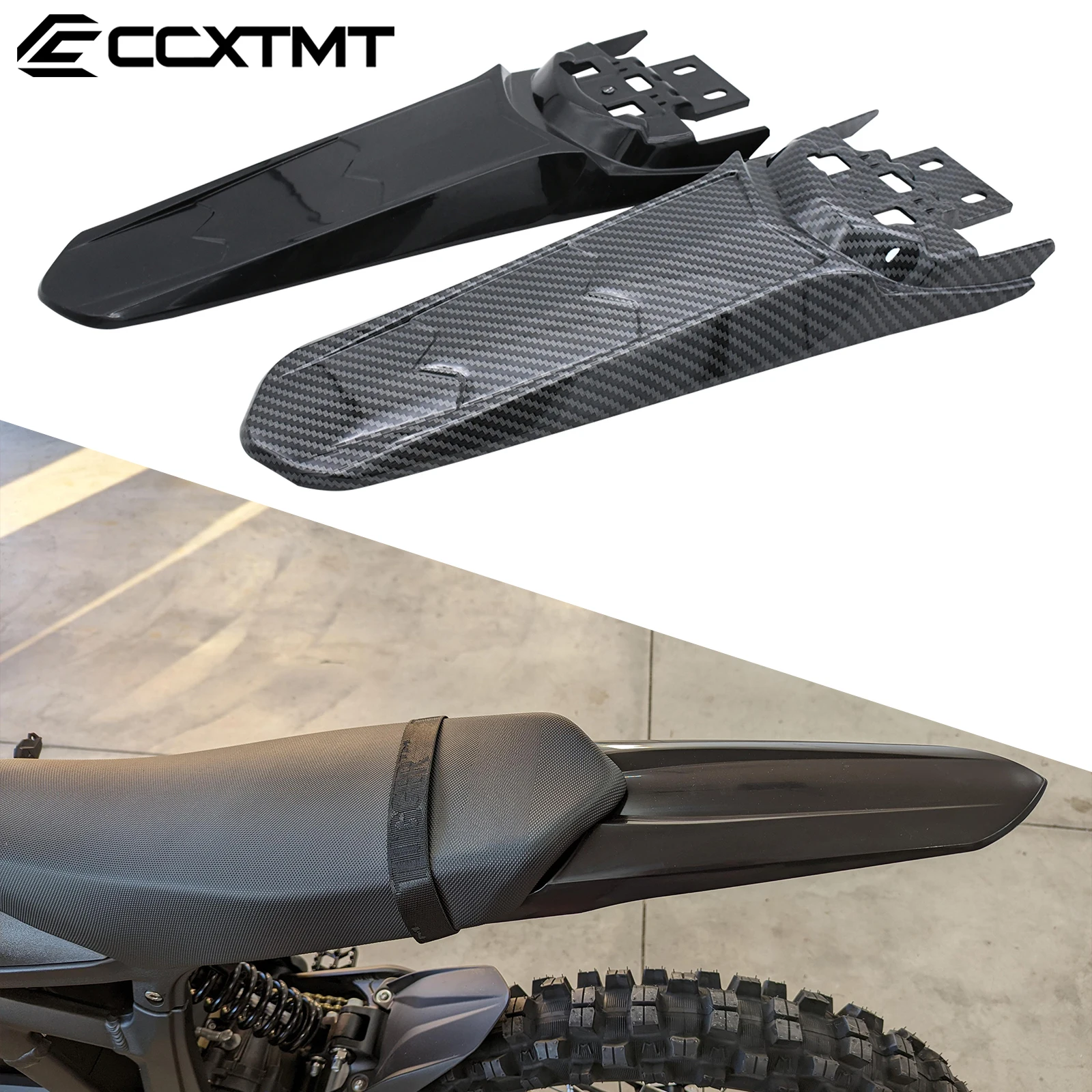 Tylne wydłużenie motocykla dłuższy błotnik błotnik osłona ogona rower Dirtbike dla Sur-Ron Lightbee Light Bee X i Light Bee S