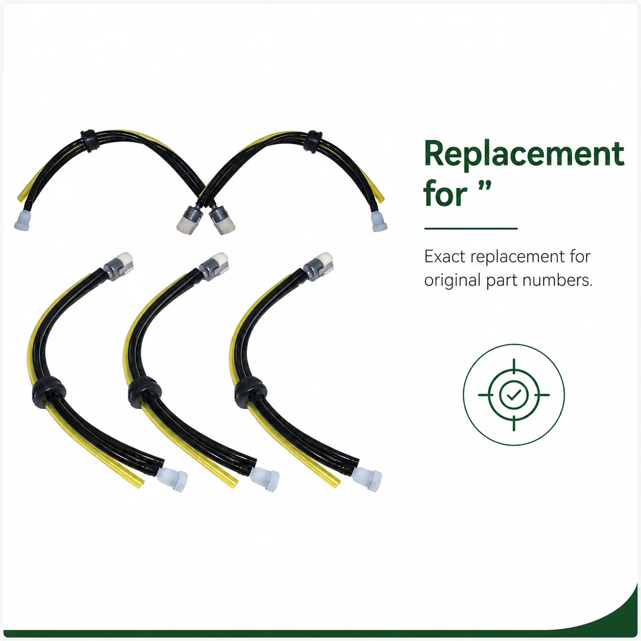 5Pcs 17.5mm Fuel Gas Line Hose Grommet Vent Filter Kit Replacement for Echo String Trimmer Weedeater Brushcutter, 3 Hole Grommet