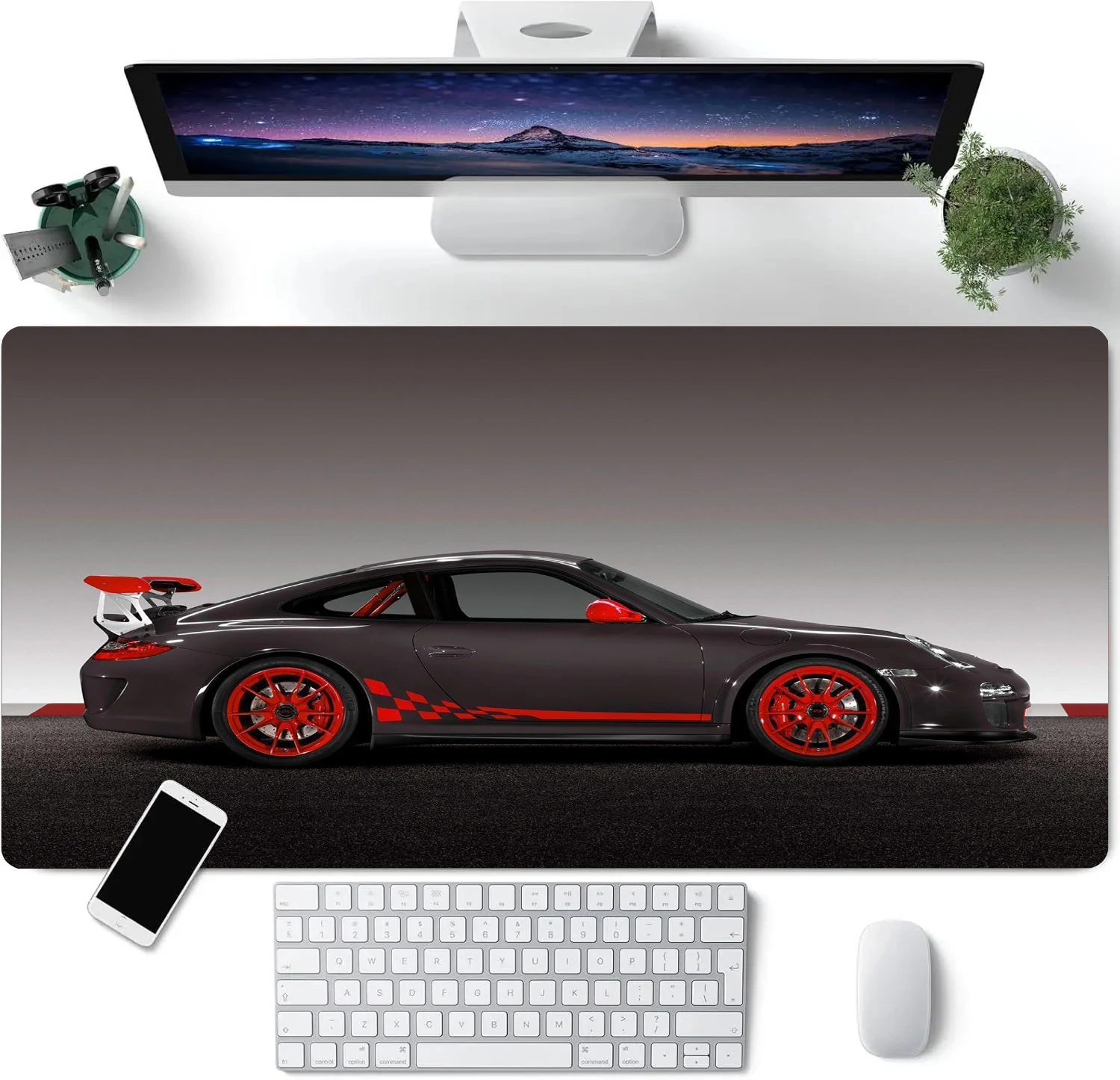 

New Arrival GTR Sports Car Mouse Pad Large Computer Offices Game Mat Rubber Anti-slip Gaming Accessories Keyboard Long Desk Pads